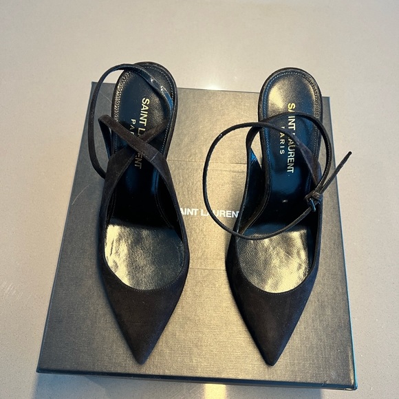SAINT LAURENT 'OPYUM' PUMPS US 6 Black - Picture 7 of 12